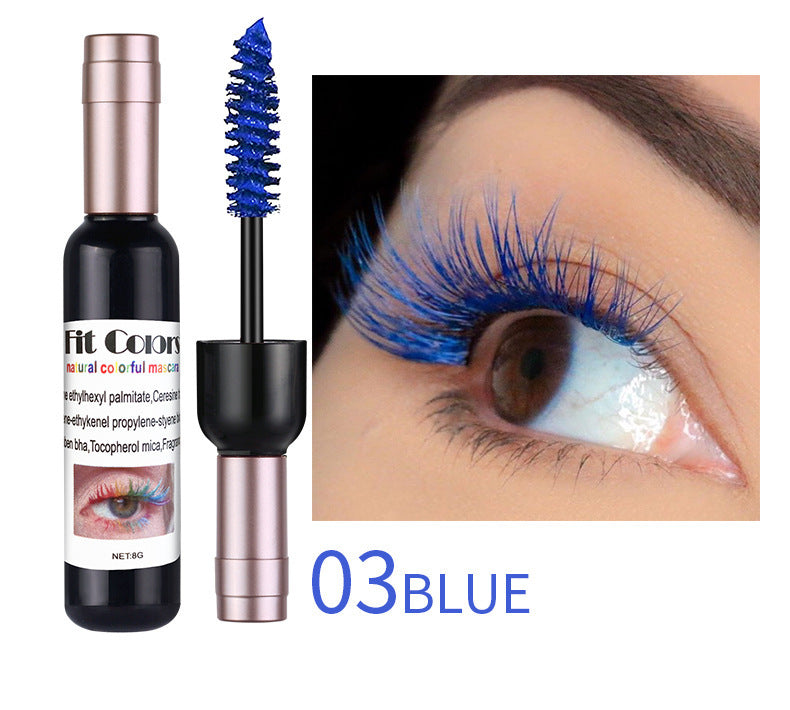 Halloween Stage Long, Thick, Wine-Red, Multi-Colored Mascara