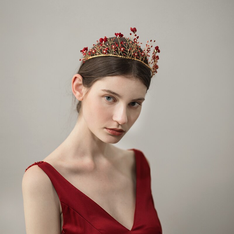 Tube Bead Branches Show Wo Clothing Crown Bridal Headdress