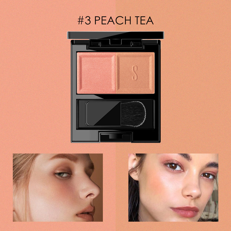 STAGENIUS Two-color blush matte finish