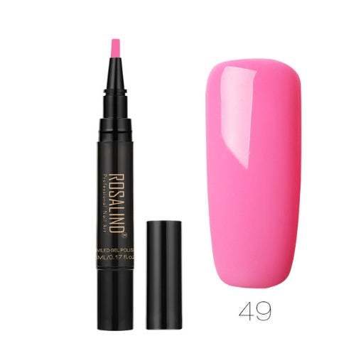 Rosalind 5ml Solid Color Nail Art Pen Nail Glue for Nail Art