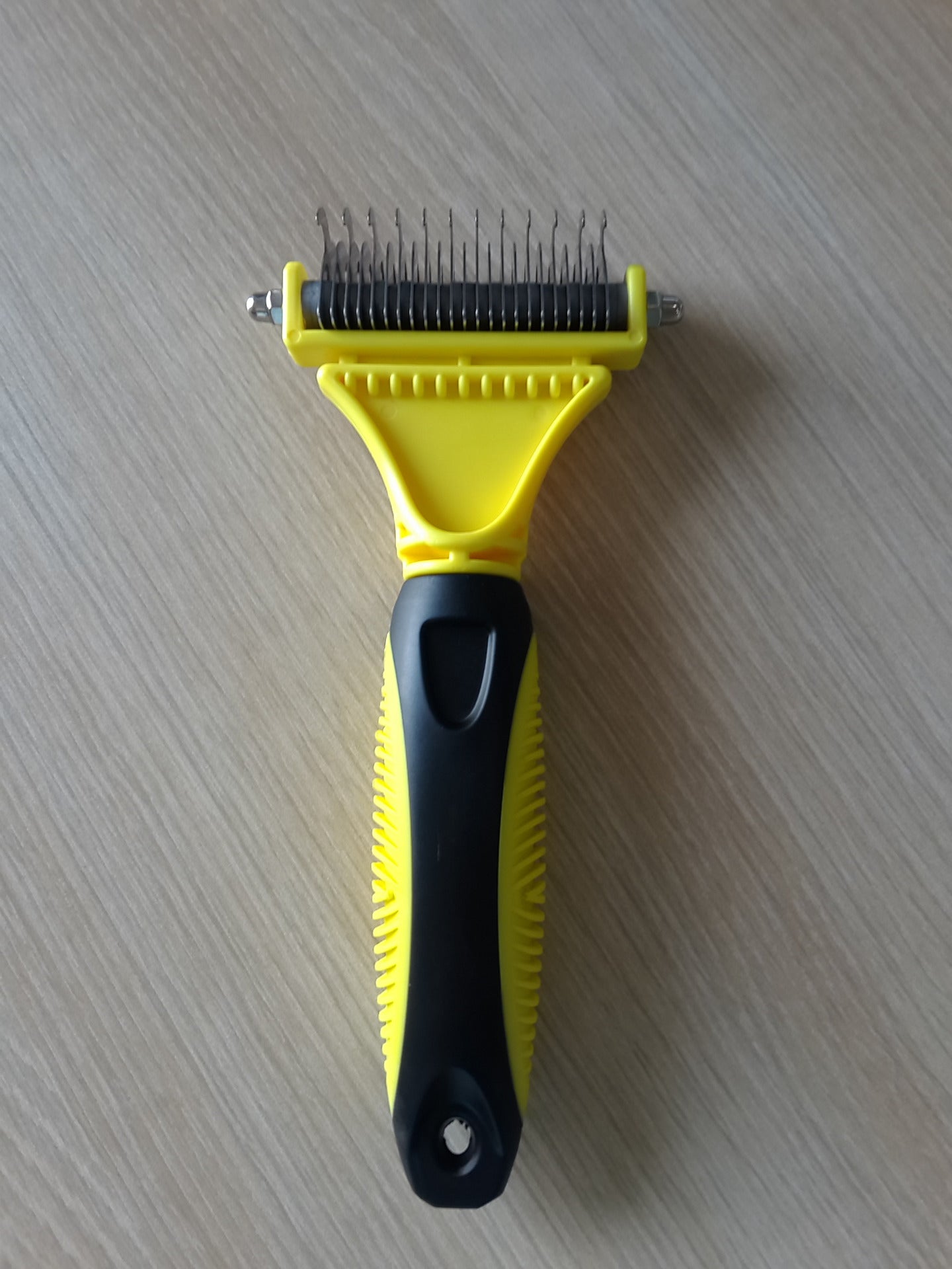 Stainless steel double-sided  knot comb