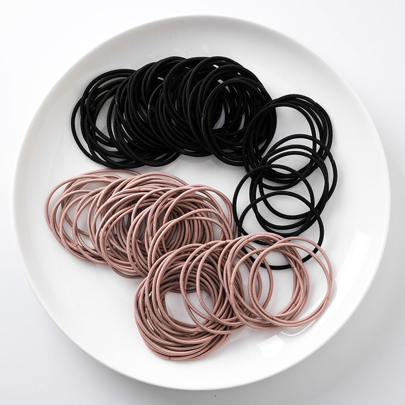 Simple small loop thin high elastic hair rope