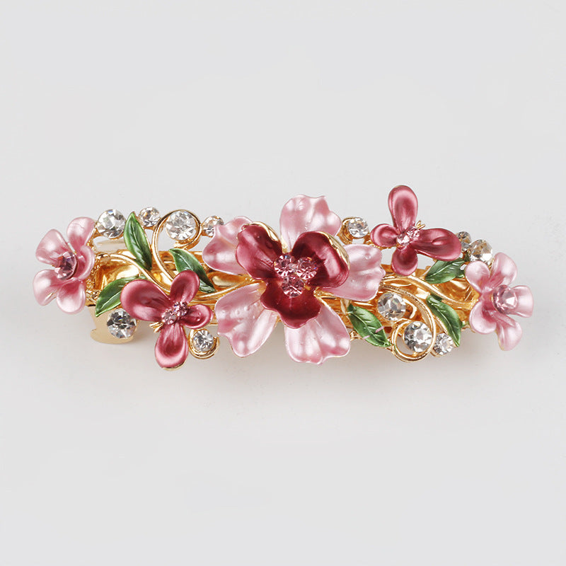 Crystal Painted Plum Hair Accessories