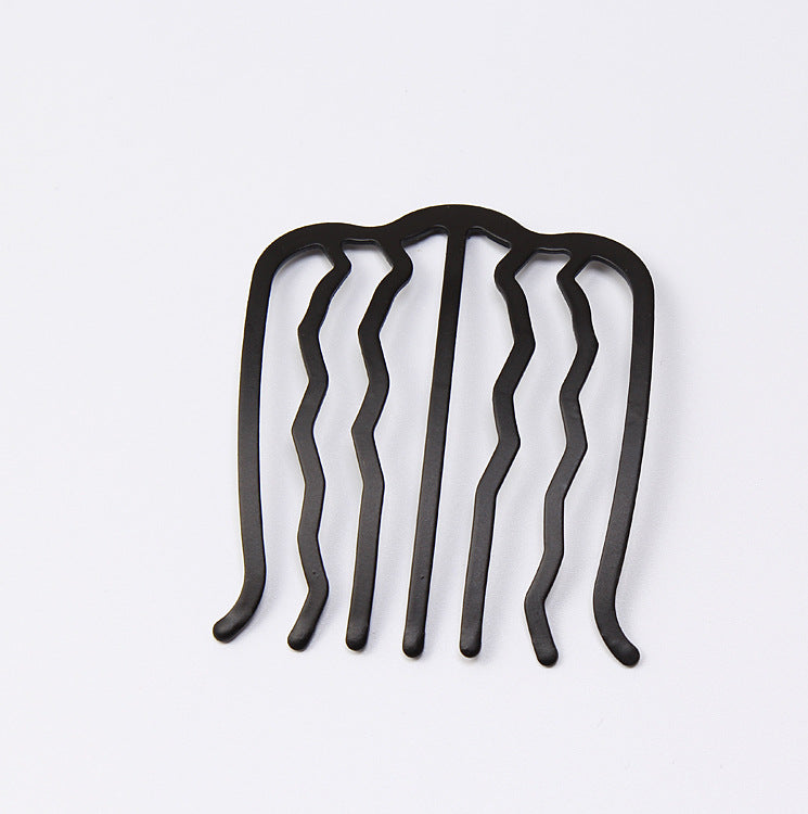 Headdress Metal Hair Comb Hairpin Inserting Comb Curler