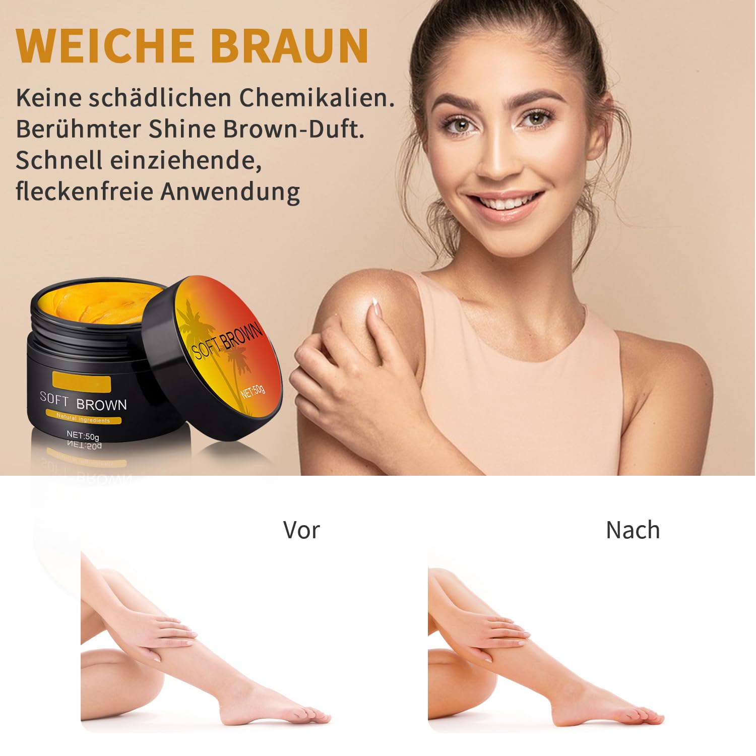 Suntanning Beauty Cream For Even Skin Tone