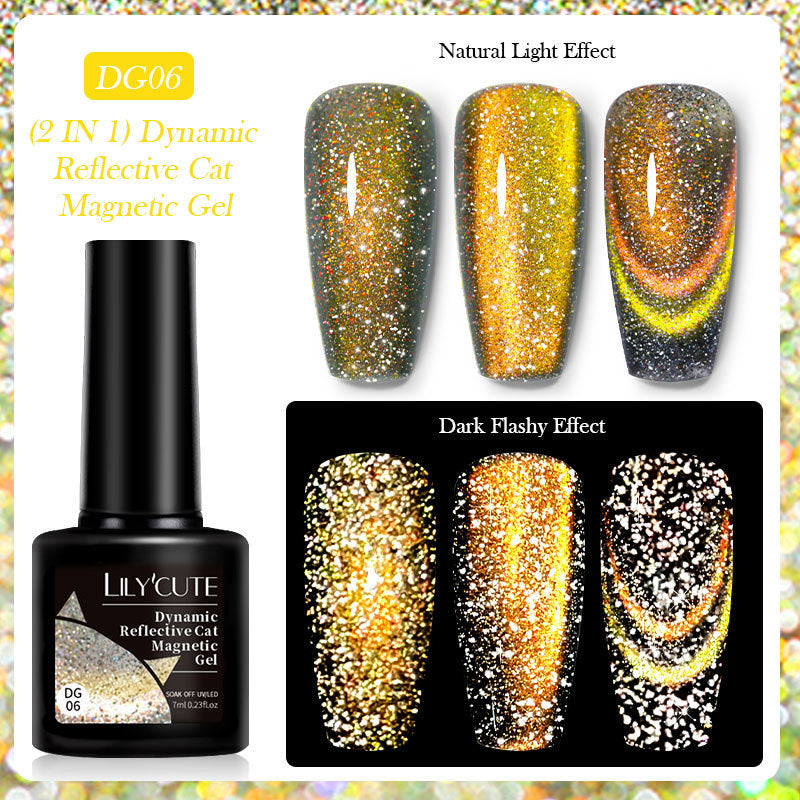 Lilycute Diamond In The Debris Cat Eye Series Nail Polish Gel
