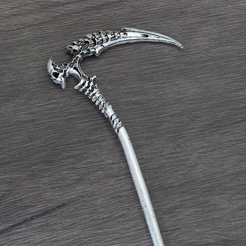 Popular Nordic Retro Skull Sickle Hairpin