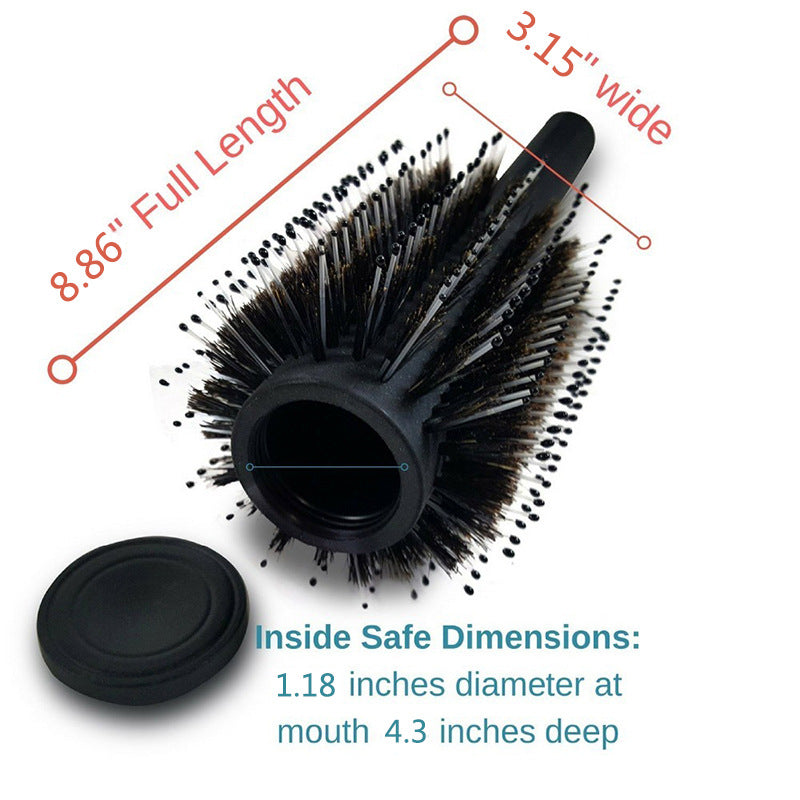 Roller Comb Storage Box Plastic Concealed Portable Storage Device Comb Pill Box