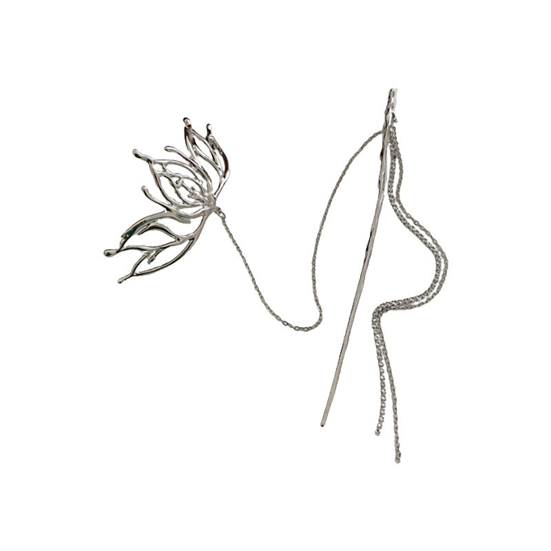 Metal Lotus Hairpin Chinese Wind Hairpin Hair Accessories Headwear Female
