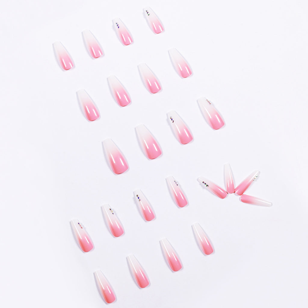Gradient Rhinestone Wear Nail Sticker