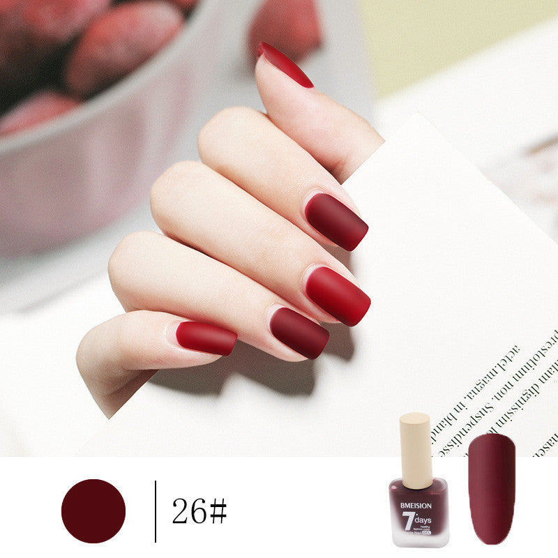 Bmision Frosted No-baking Quick-drying Nude Matte Nail Polish