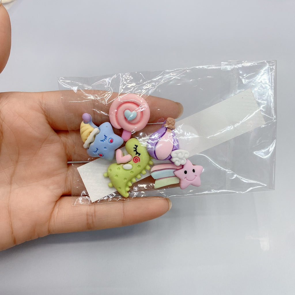 Cup Stickers Cute Cartoon Resin Patch Cream Glue