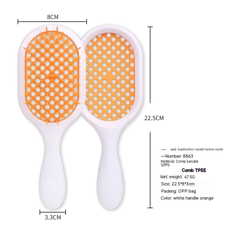 Hollow Comb Dry Wet Dual Purpose Honeycomb Hairdressing