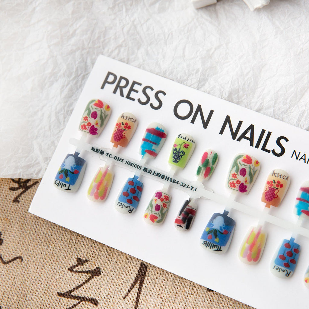 Spring Suede Frosted Seal Nail Art