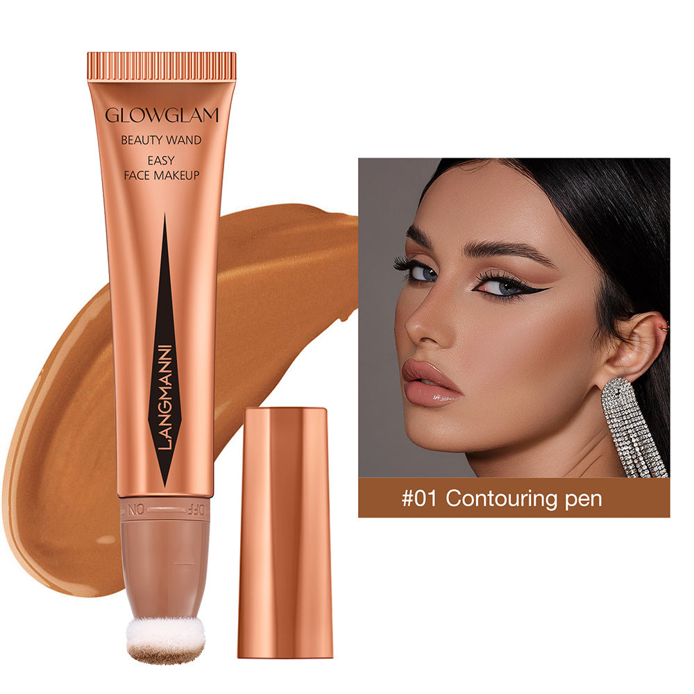 Langmanni Air Cushion Repair Blush Highlight Combination Multi-color Makeup