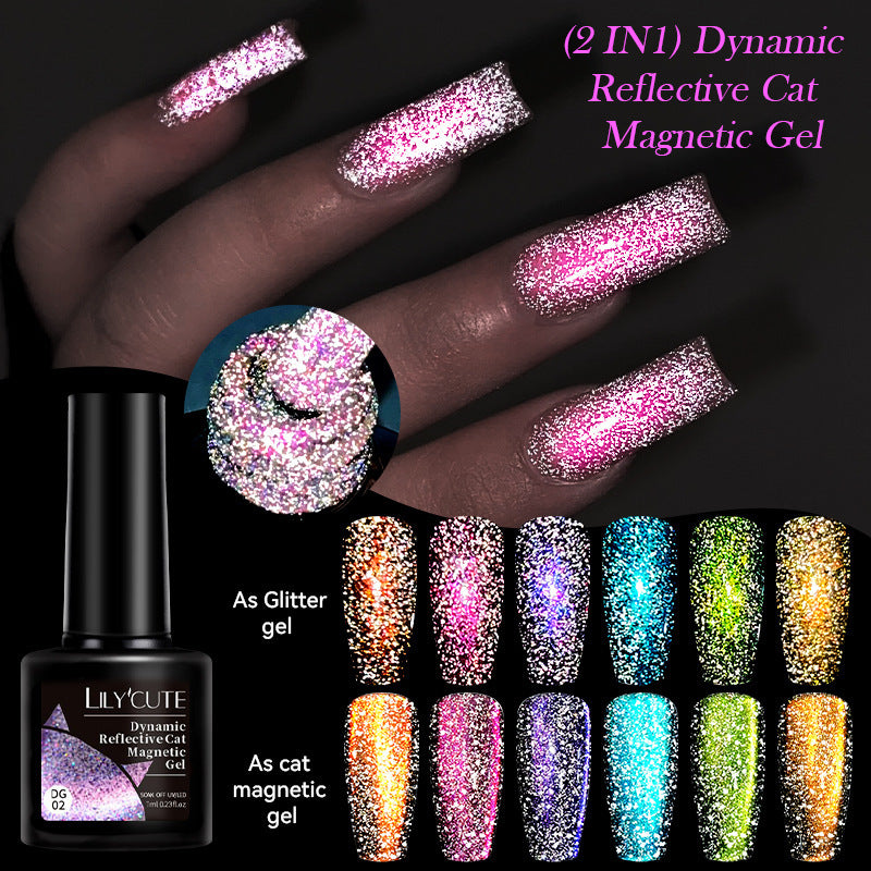 Lilycute Diamond In The Debris Cat Eye Series Nail Polish Gel