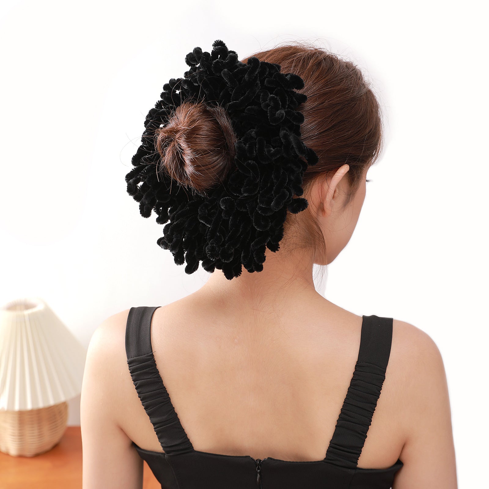 Women's Fashion Gold Velvet Ethnic Hair Accessories