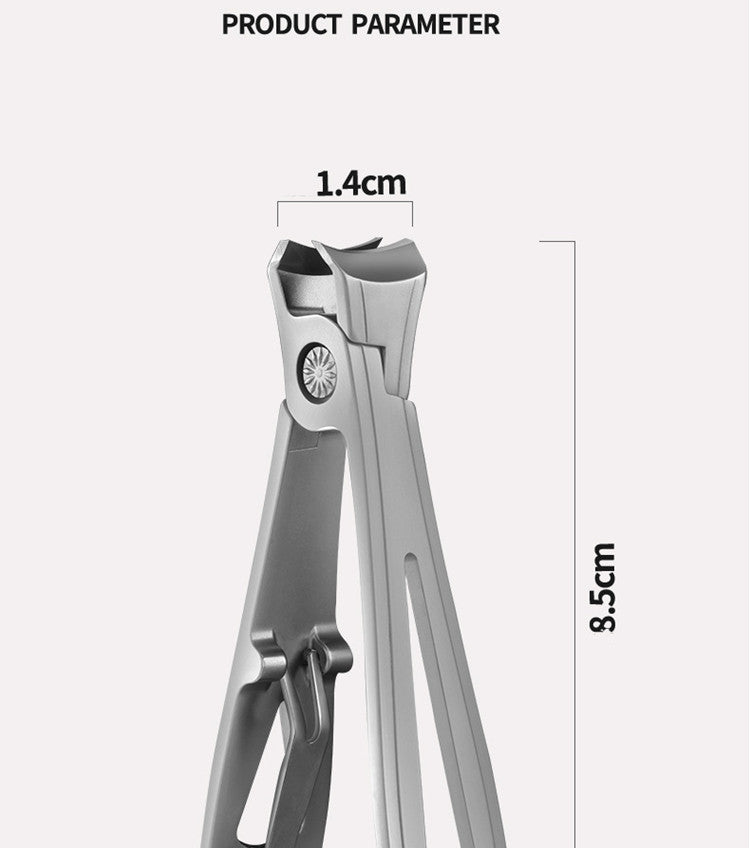 Large Opening Nail Clippers Stainless Steel Single