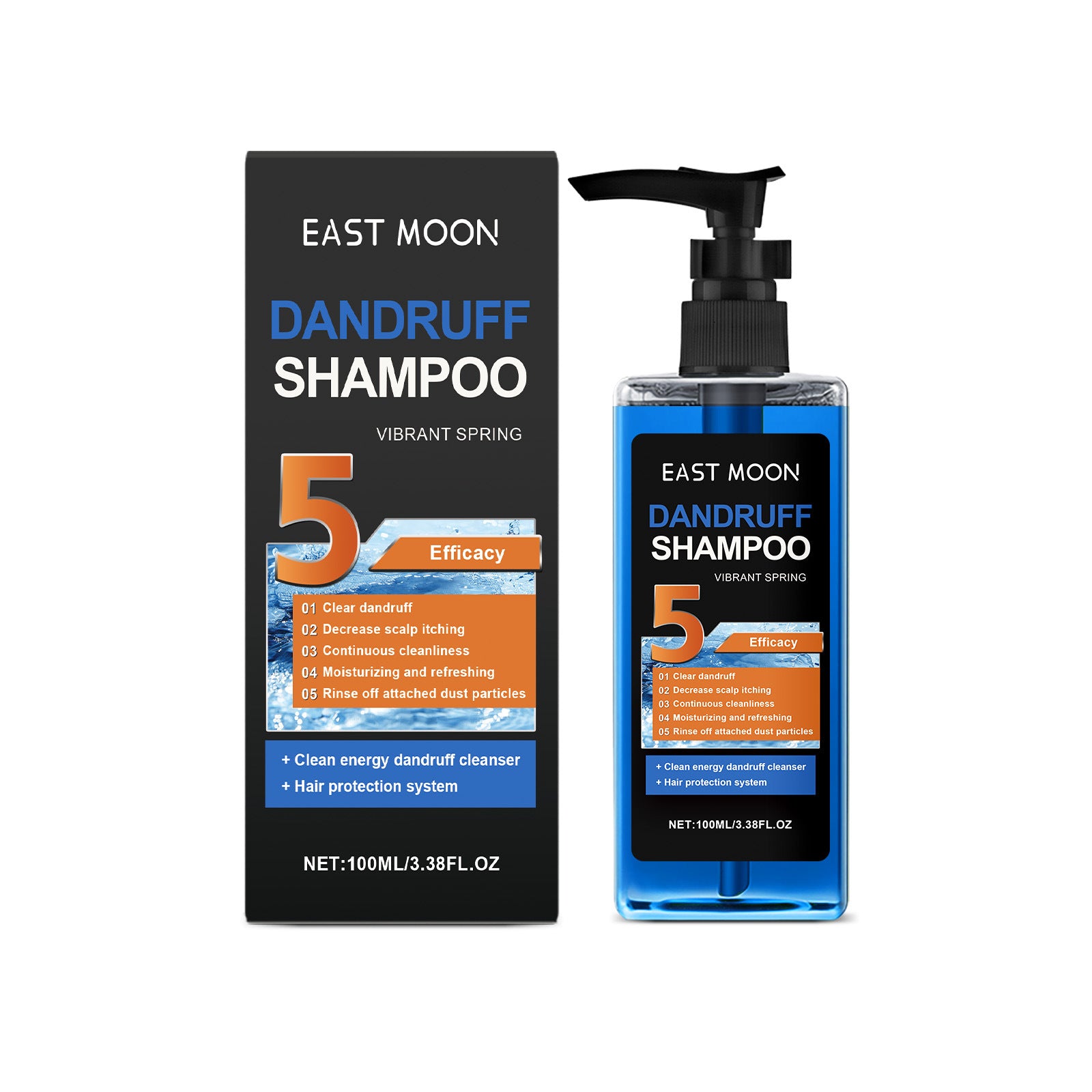 East Moon Men's Shampoo Series Daily Cleaning Deep Clean Silky Shiny Cool Shampoo
