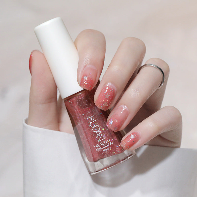 Kudan Water-based Odorless Peel-off No-bake Fast-drying Clear Nail Polish