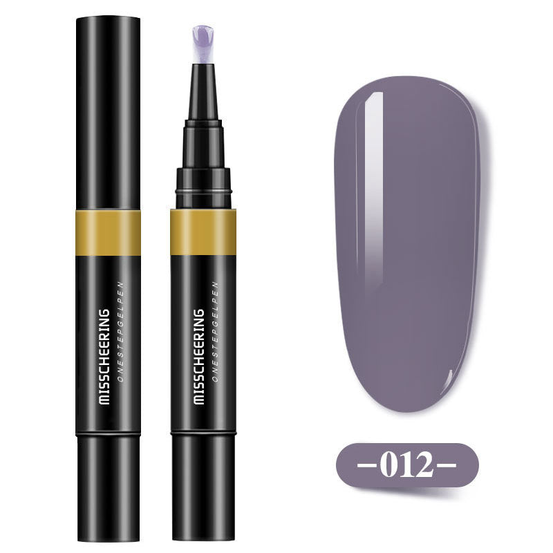 Misscheering One-step Glue Three-in-one Nail Polish Glue Pen Lazy Long-lasting Phototherapy Glue Nail Manicure