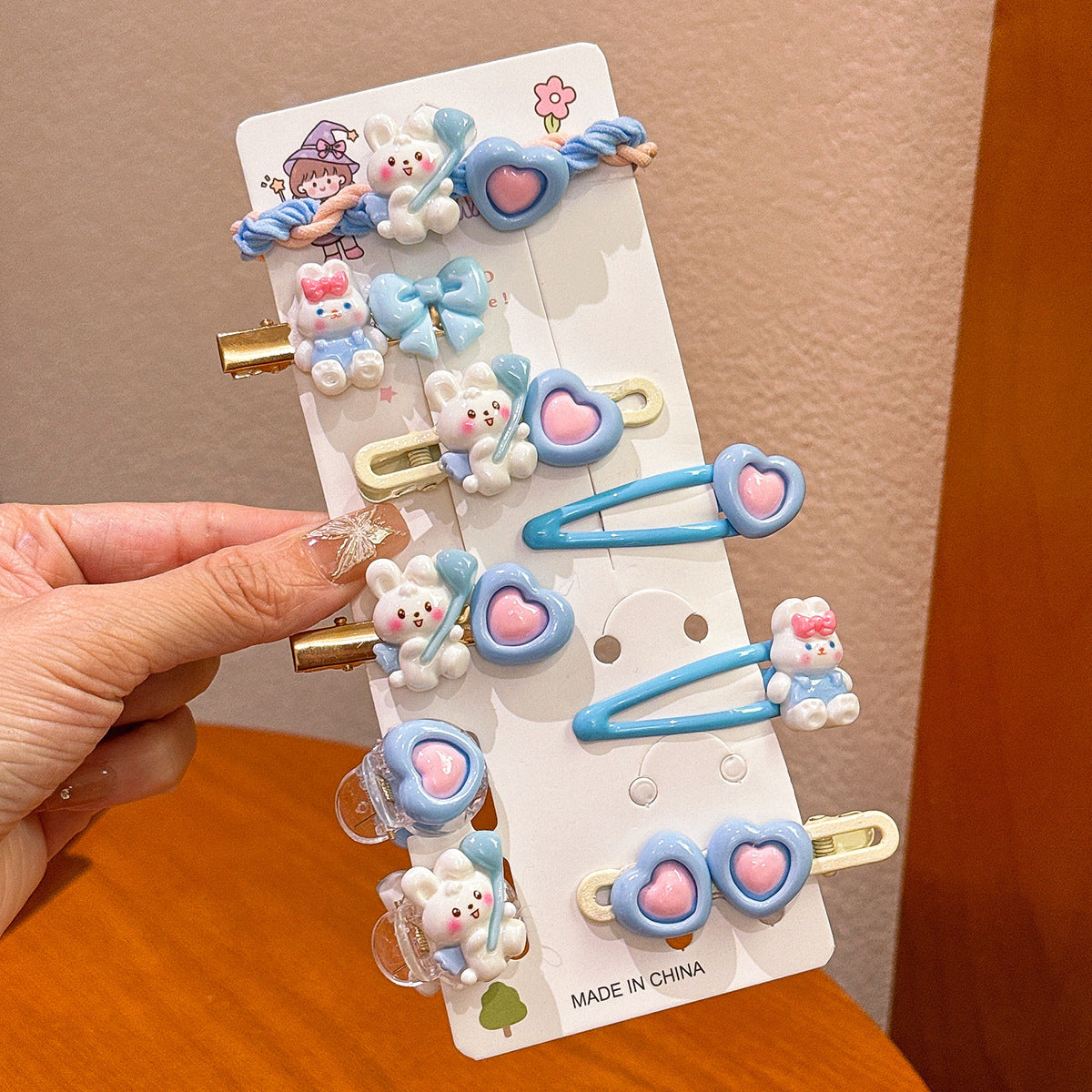 Plastic Hairpin Headdress Flowers Ornament Girls
