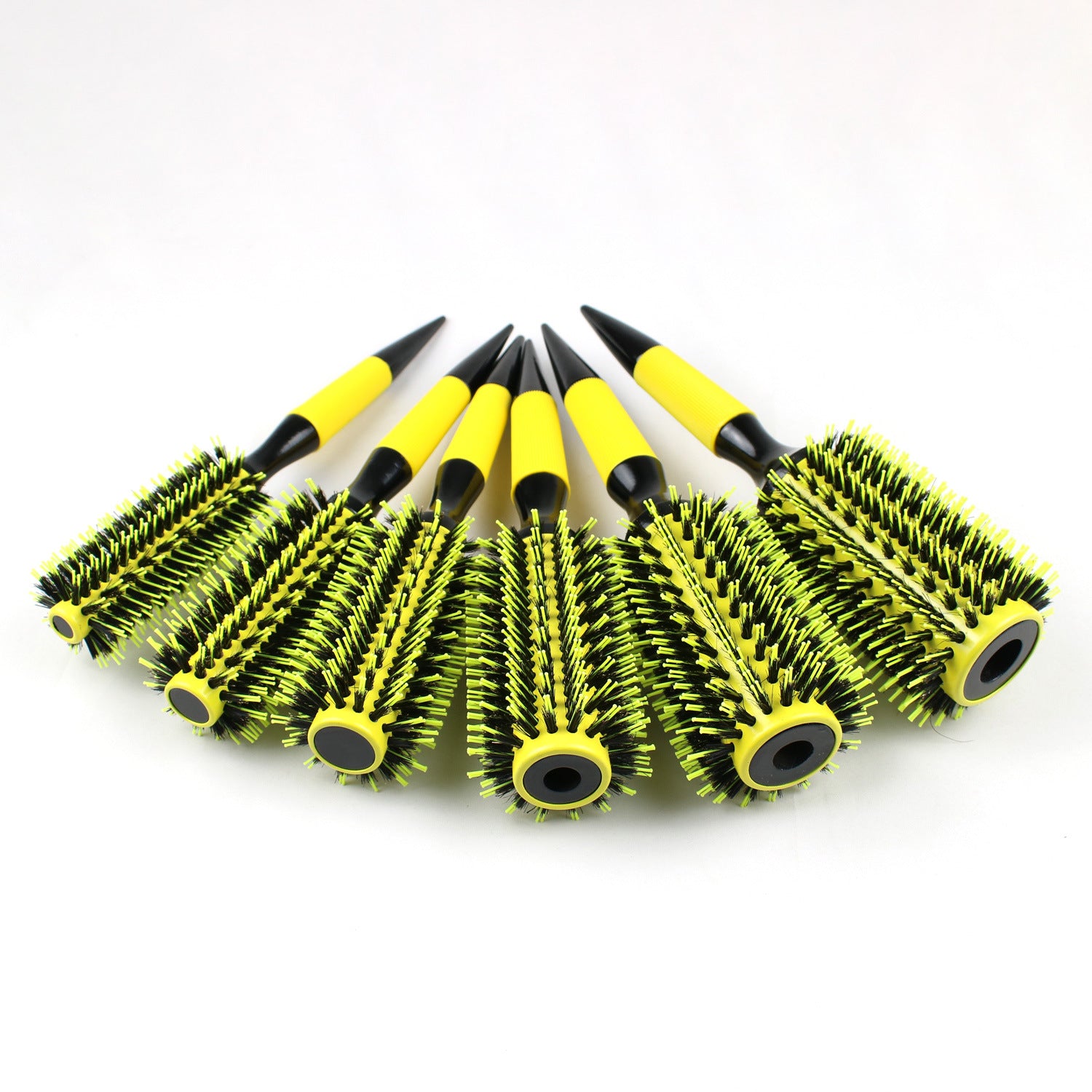 Brazilian Comb Pointed Tail Bristle Inner Buckle Pear Flower Hot Ceramic Aluminum Tube Hair Comb Anti-static Shunfa Styling Comb