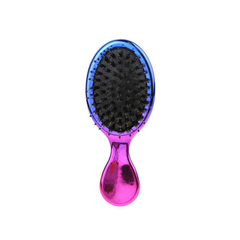 Mini Straight Hair Massage Airbag Comb With Boar Bristles