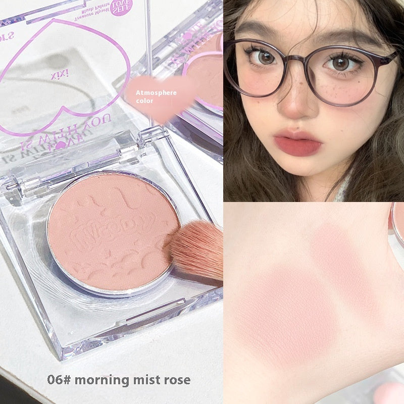 XIXI Cha Cha Peach Heart Monochrome Blush Low Saturation