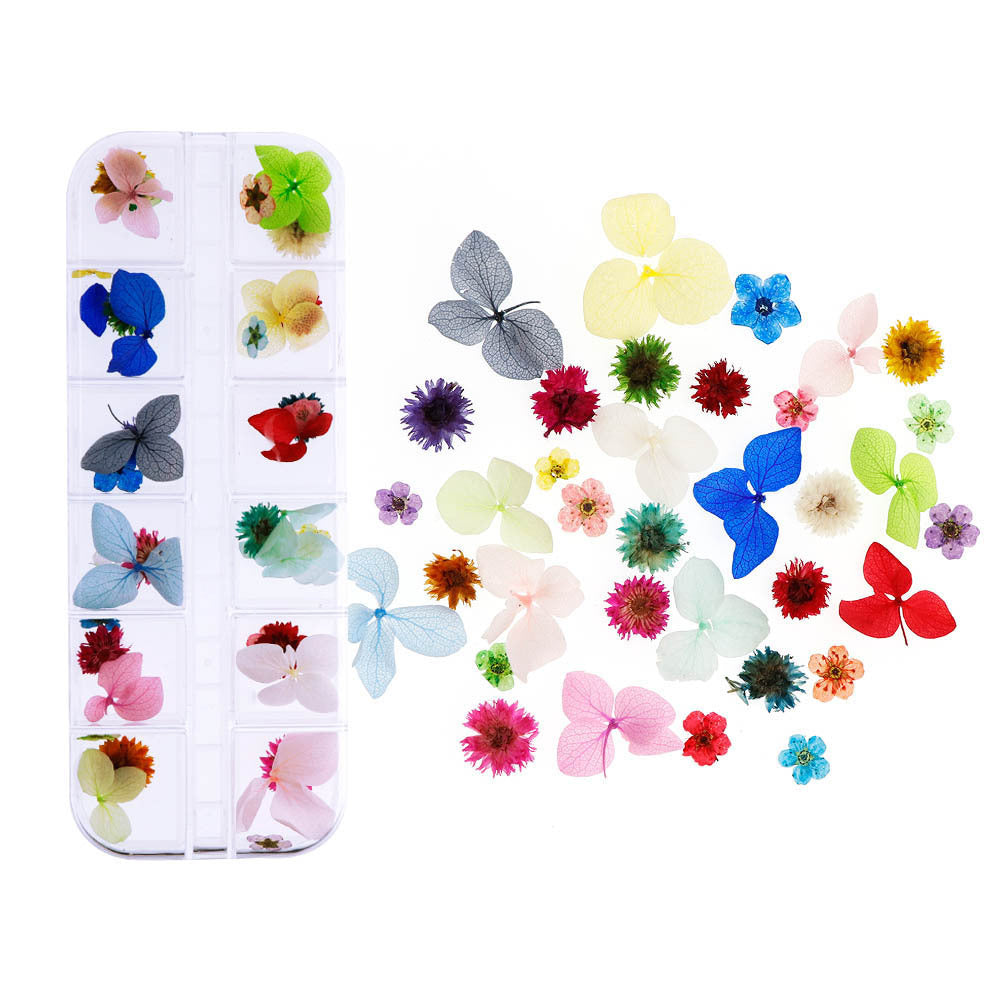 Nail Accessories Handmade DIY Nail Patches With Dried Flowers