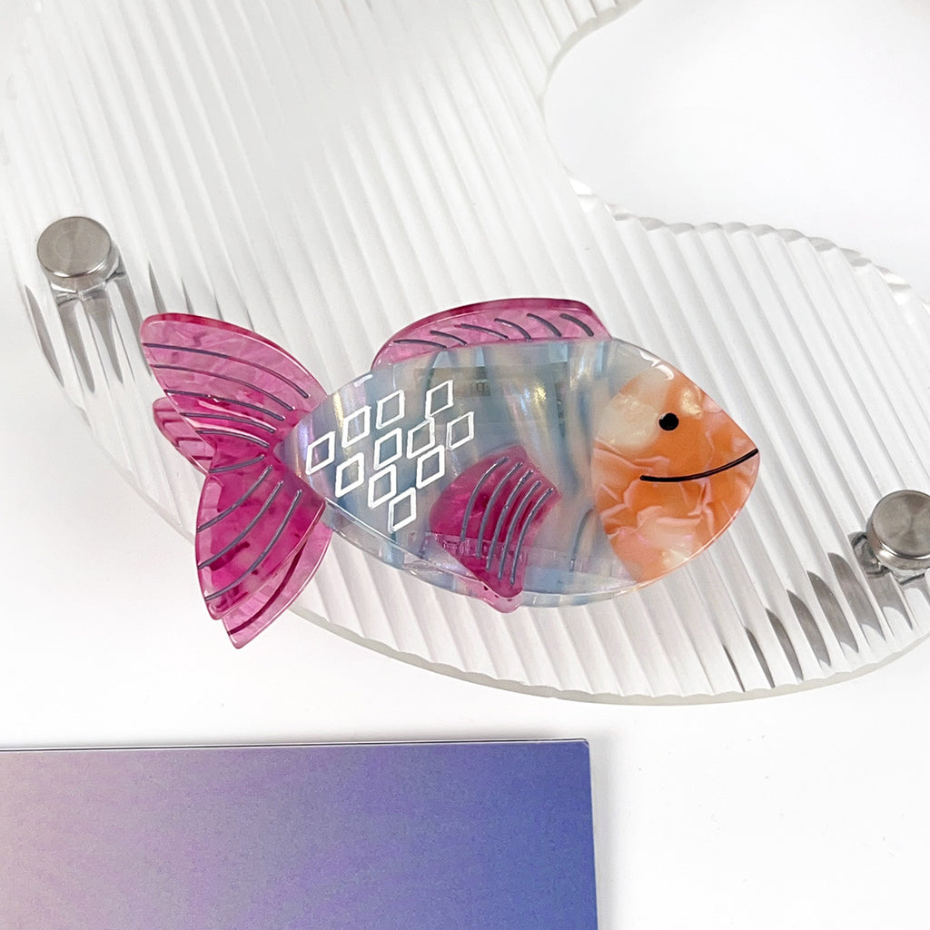 Goldfish-shaped Acetic Acid Hair Clip For The Back Of The Head