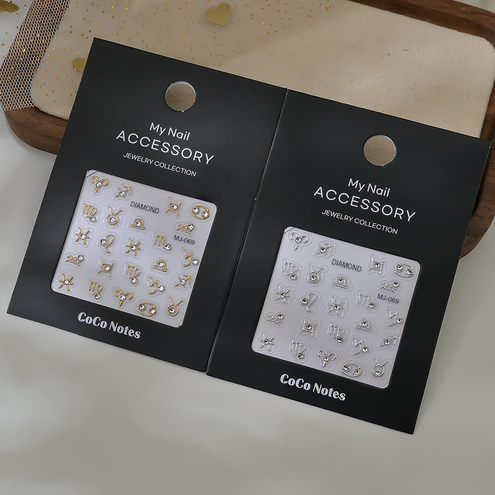 My Nail Accessories Constellation High-grade Exquisite Adhesive Relief Nail Sticker