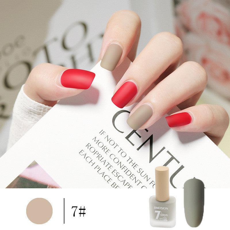 Bmision Frosted No-baking Quick-drying Nude Matte Nail Polish