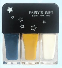 Fairy's Gifts Three-in-one DIY No-bake Tearable Sequined Nail Polish Set