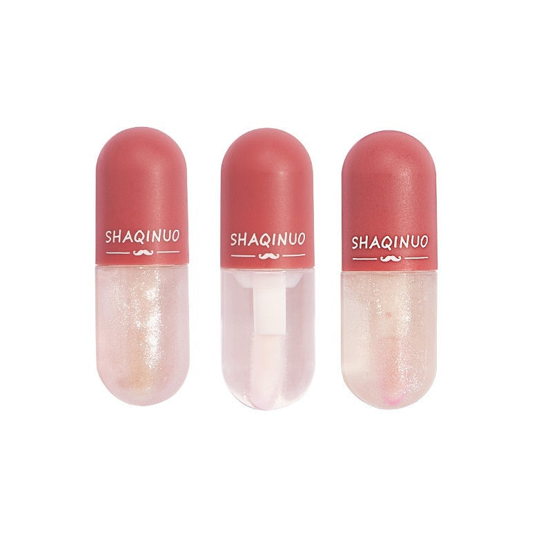 Mini Capsule Lip Gloss Transparent Color Changing Moisturizing And Nourishing Lip Lacquer