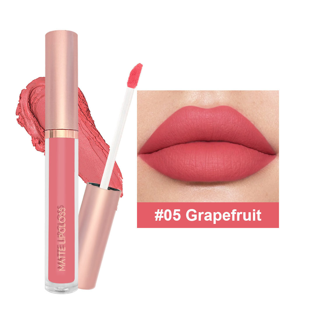 12-color Nude Jam Matte Lip Gloss Does Not Fade