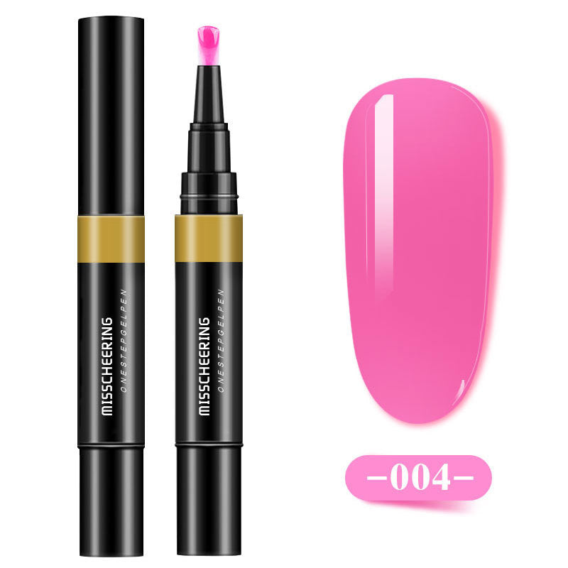Misscheering One-step Glue Three-in-one Nail Polish Glue Pen Lazy Long-lasting Phototherapy Glue Nail Manicure
