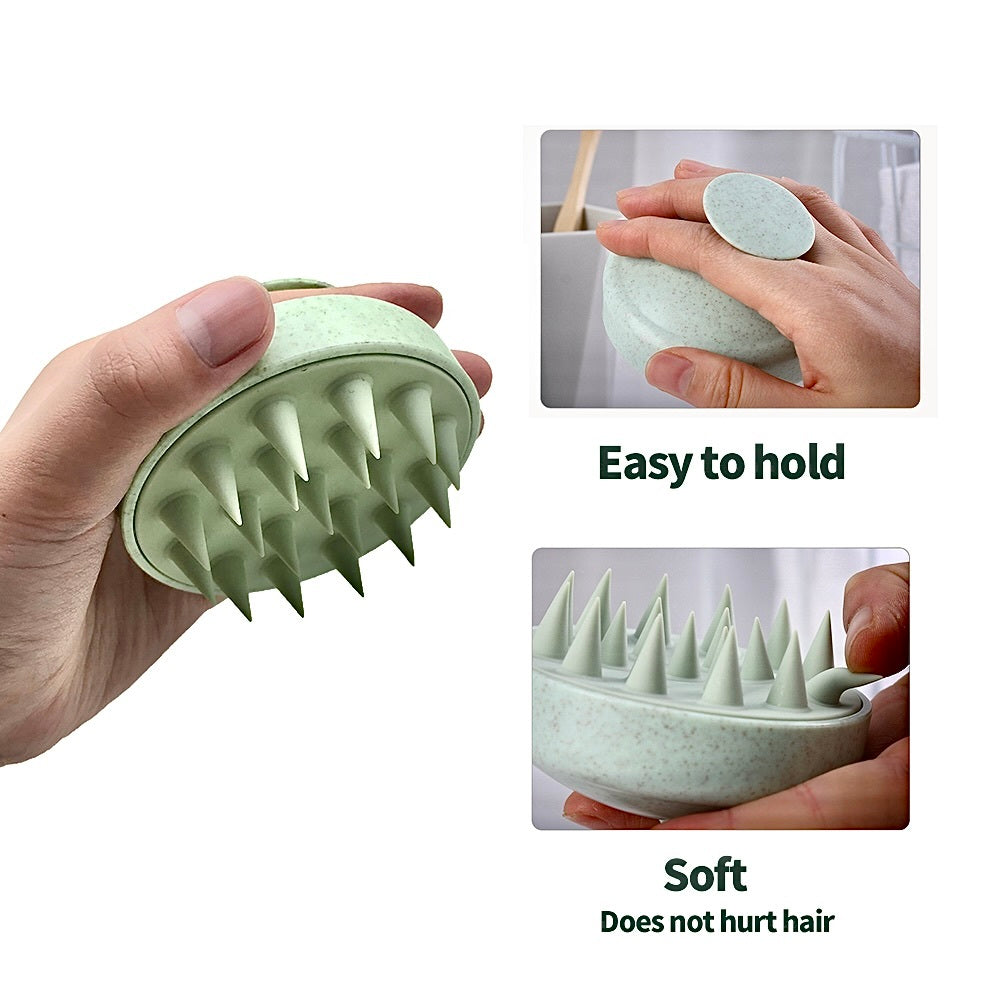 Silicone Round Head Shampoo Brush