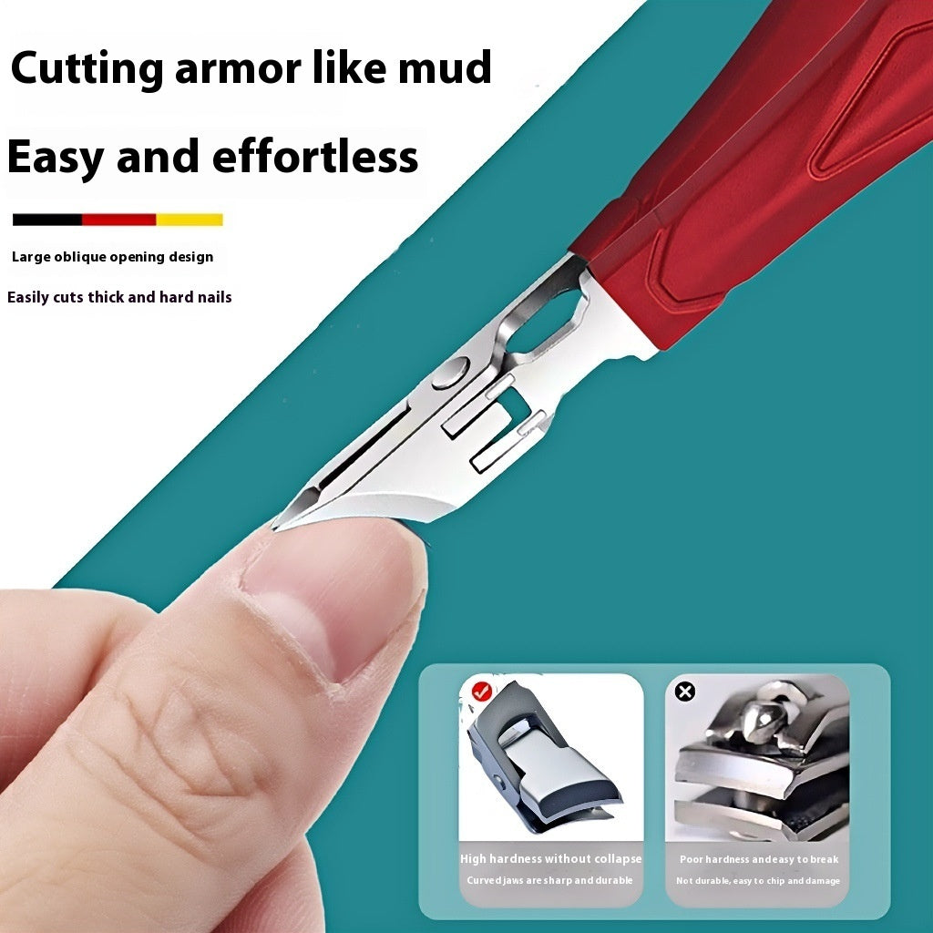 Opening Anti-splash Stainless Steel Nail Clippers Suit