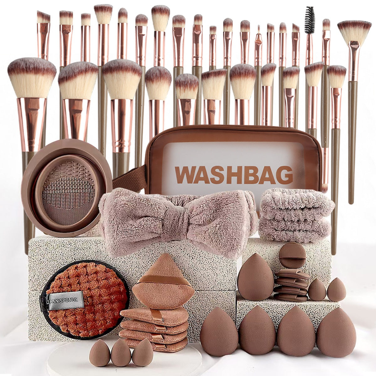 Black Makeup Brush Suit Powder Foundation Brush Eye Shadow