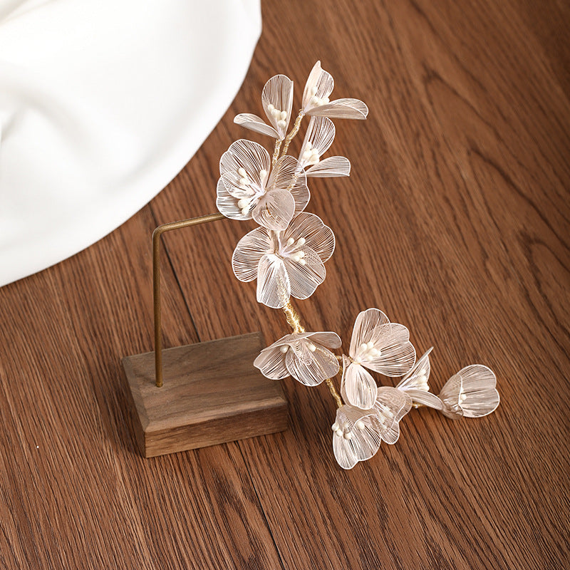 Korean Sweet Forest Retro Handmade Headdress Lace Flowers