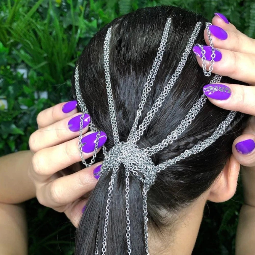 Individual Ethnic Style Dirty Braided Hair Accessory Chain