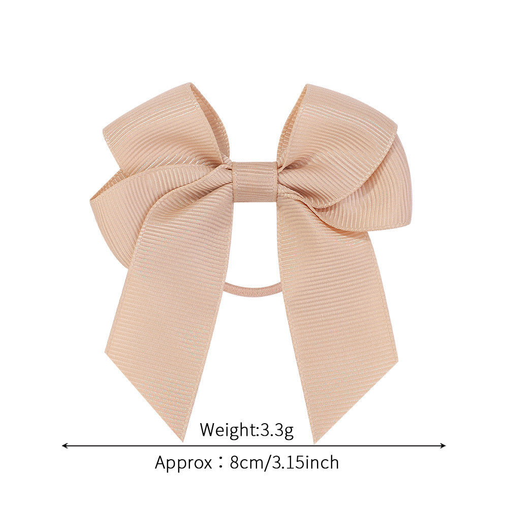 Handmade Baby Double-layer Polyester Ribbon Satin Bow Children's Hair Clip Accessories