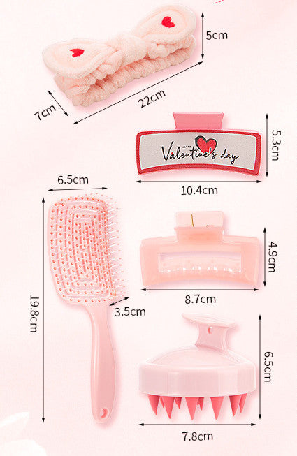 Portable Back-shaped Hollow Comb Household Washing Suit