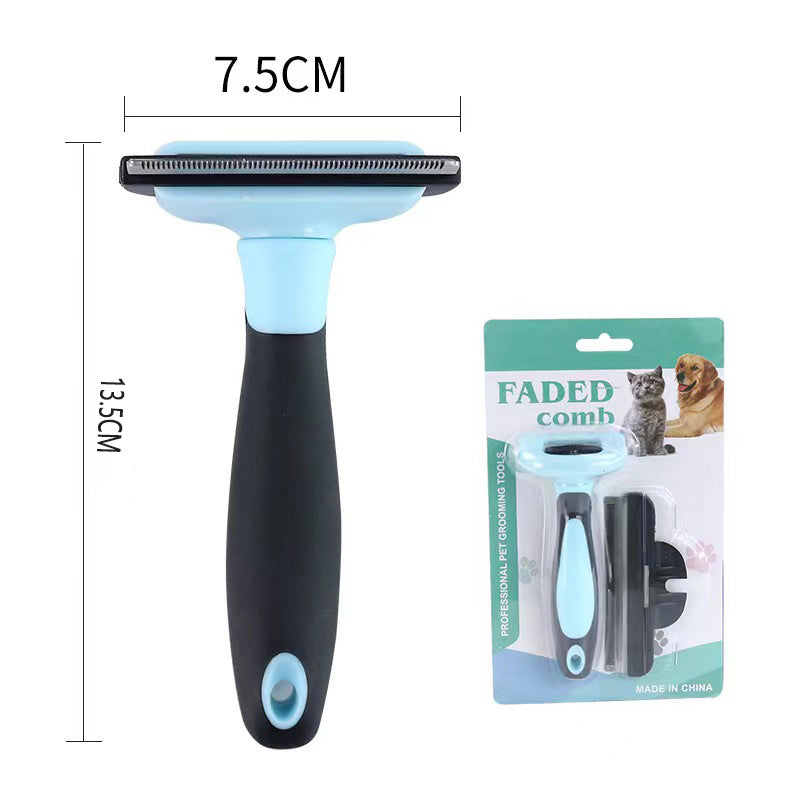 Removable Knot Opener Pet Hair Removal Comb