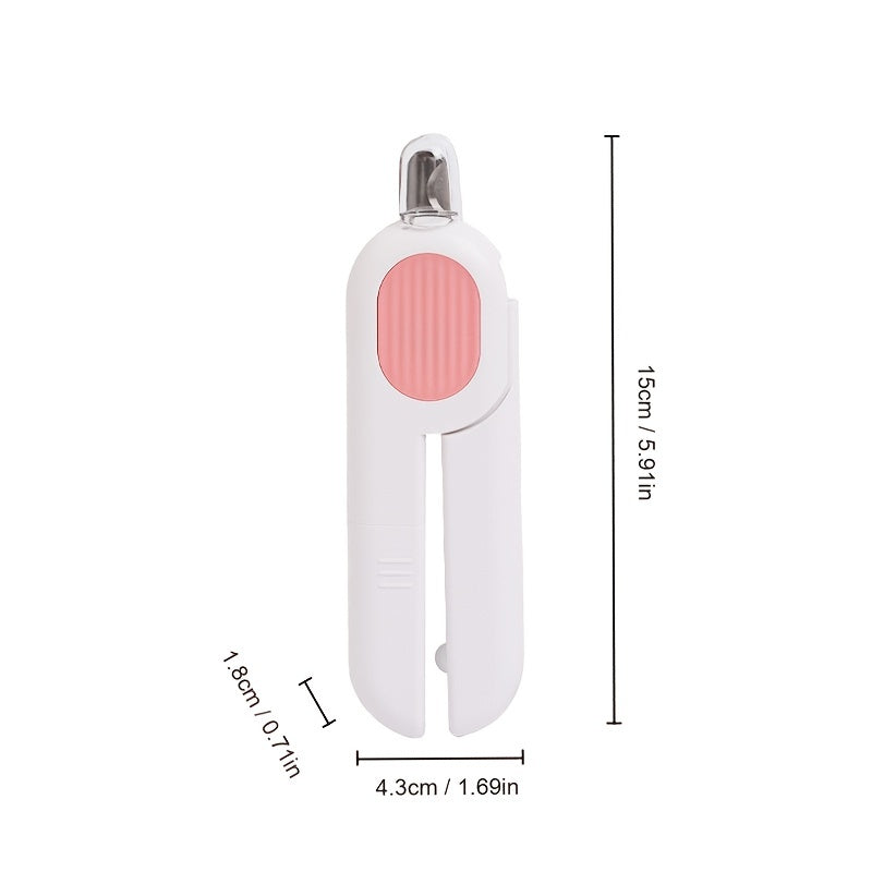 LED Labor-Saving Dog And Cat Nail Clippers, Pet Nail Trimmers With LED Light, And Circular Cut-hole Cat Paw Cutter Dogs Nail Cutter Avoid Excessive Cutting