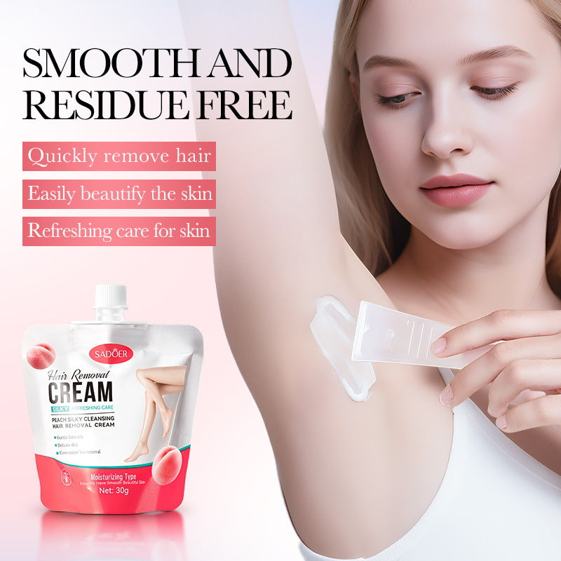 Silky Underarm Leg Peach Hair Removal Cream
