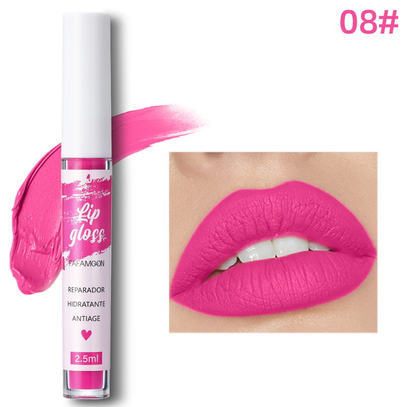 New No Stain On Cup Long-lasting Matte Non-fading Matte Velvet Lip Gloss