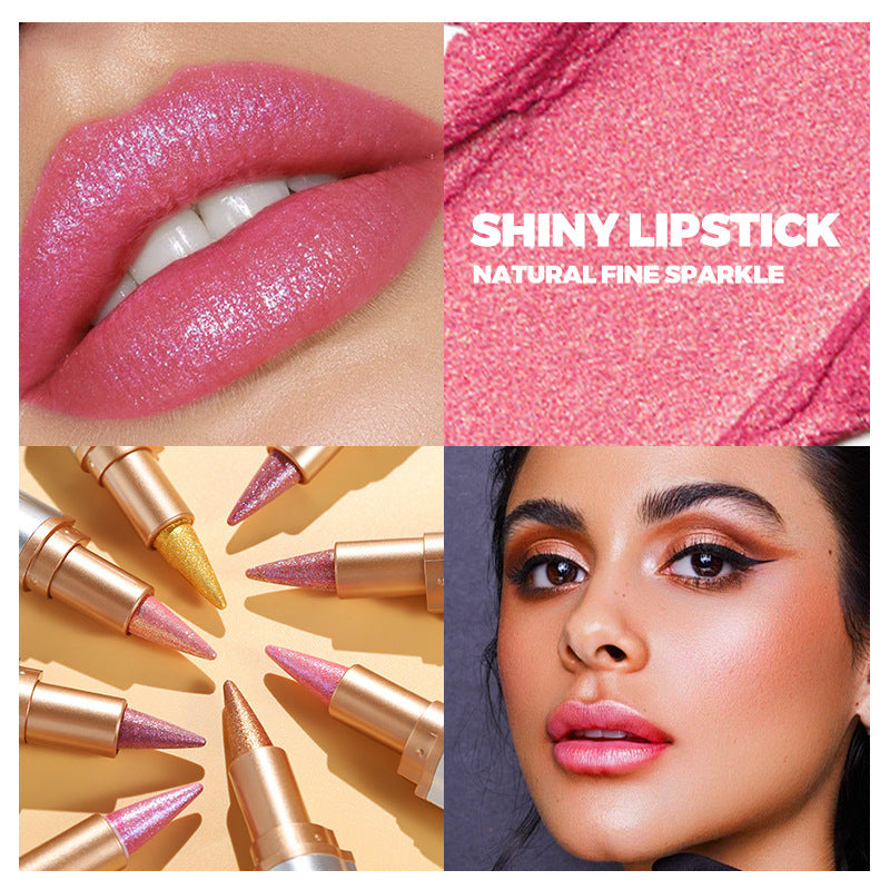 Pearlescent Finely Shimmering Lip Liner Lipstick Thats Long-lasting And Waterproof