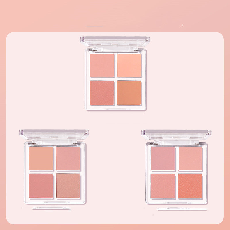 Sweet Things Four-color Vitality Blush Pan Peach Nude Makeup